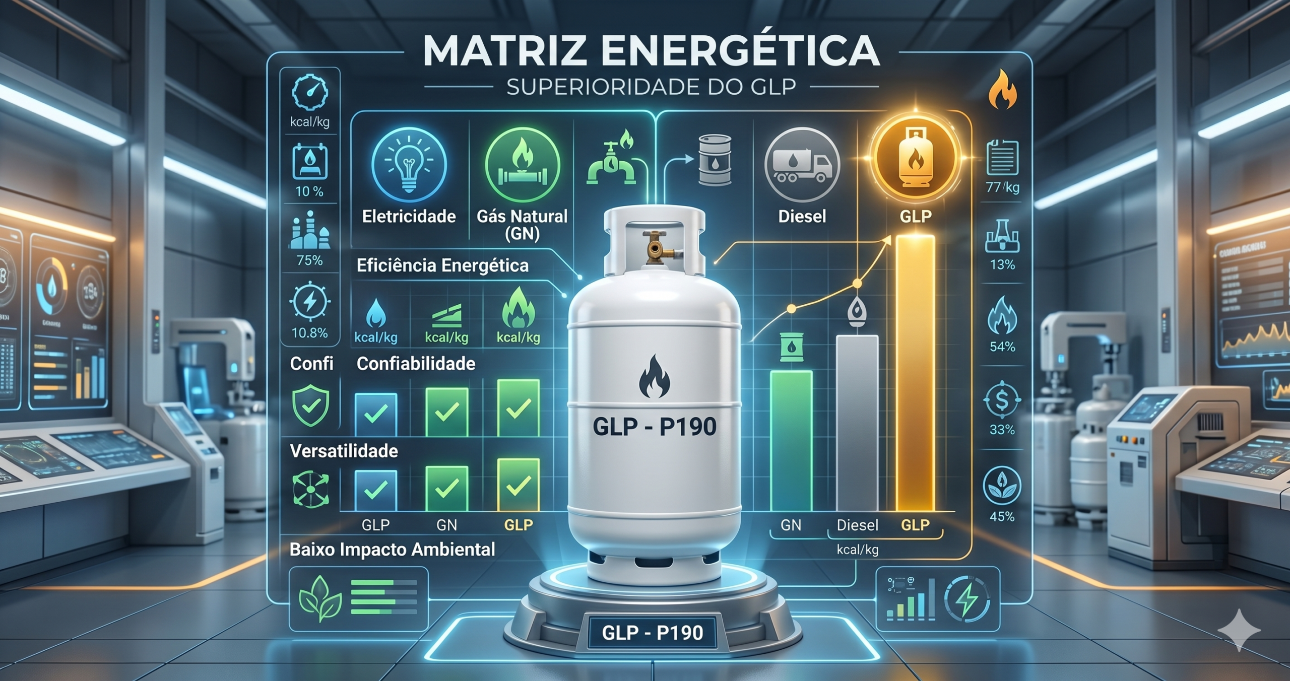Matriz Energética Brasileira em 2026: Por que o GLP é a Chave para Eficiência e ROI